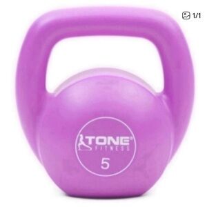 Tone Fitness 5lb Purple Kettlebell